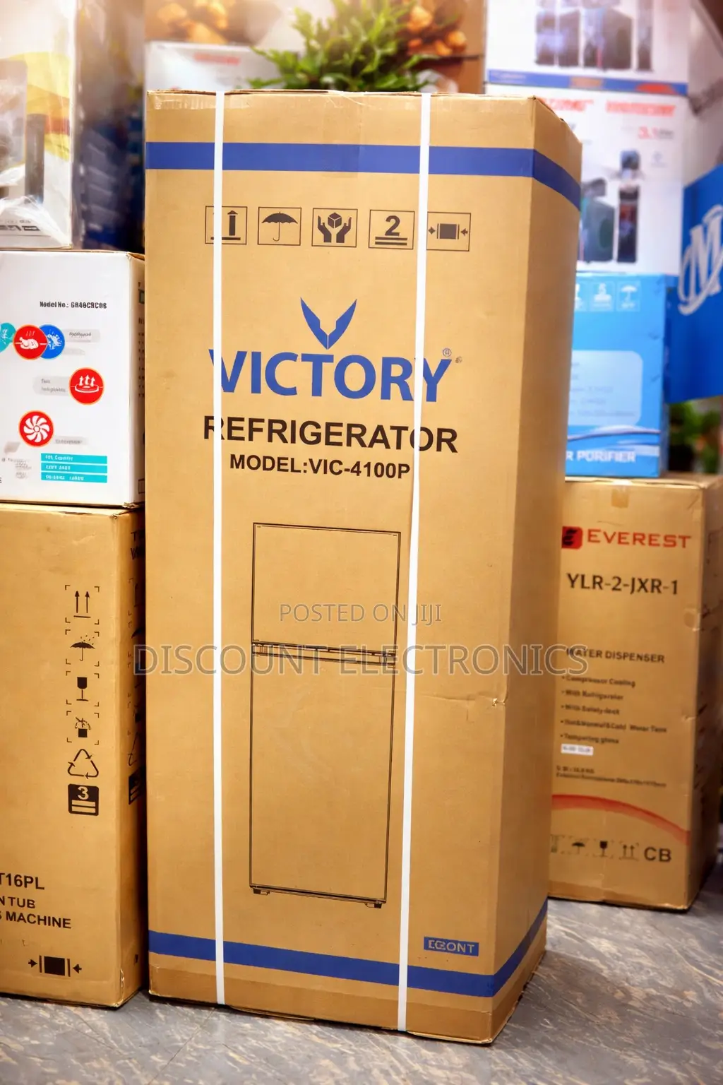 Victory Vic-4100p Refrigerator – Durable Spacious Double Door Fridge