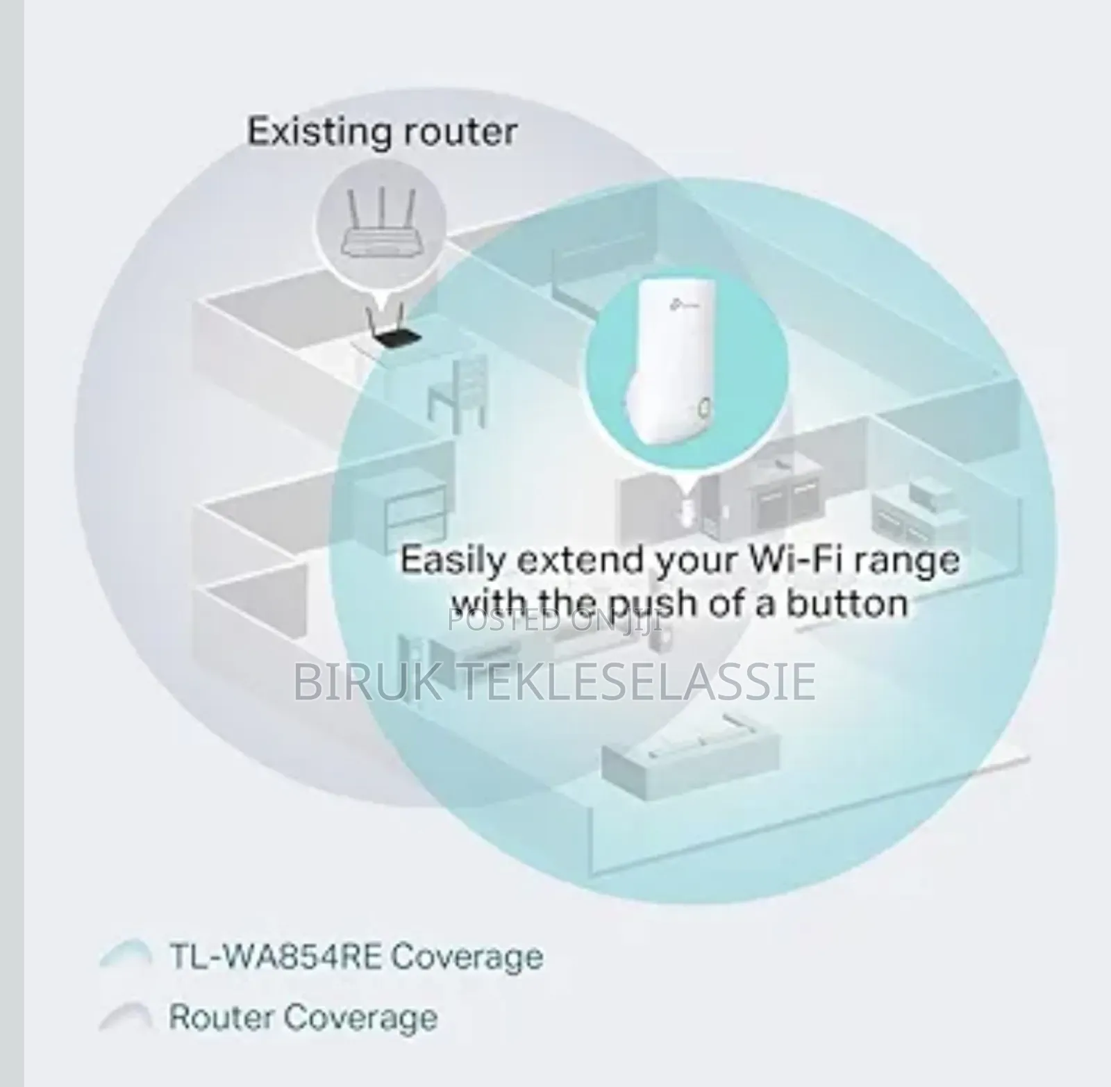 Tp-link 300mbps Universal Wifi Range Extender [Tl-wa850re]
