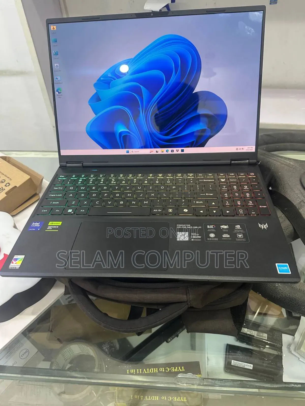 New Laptop Acer Predator Helios Neo 16 32GB Intel Core Ultra 9 SSD 1T