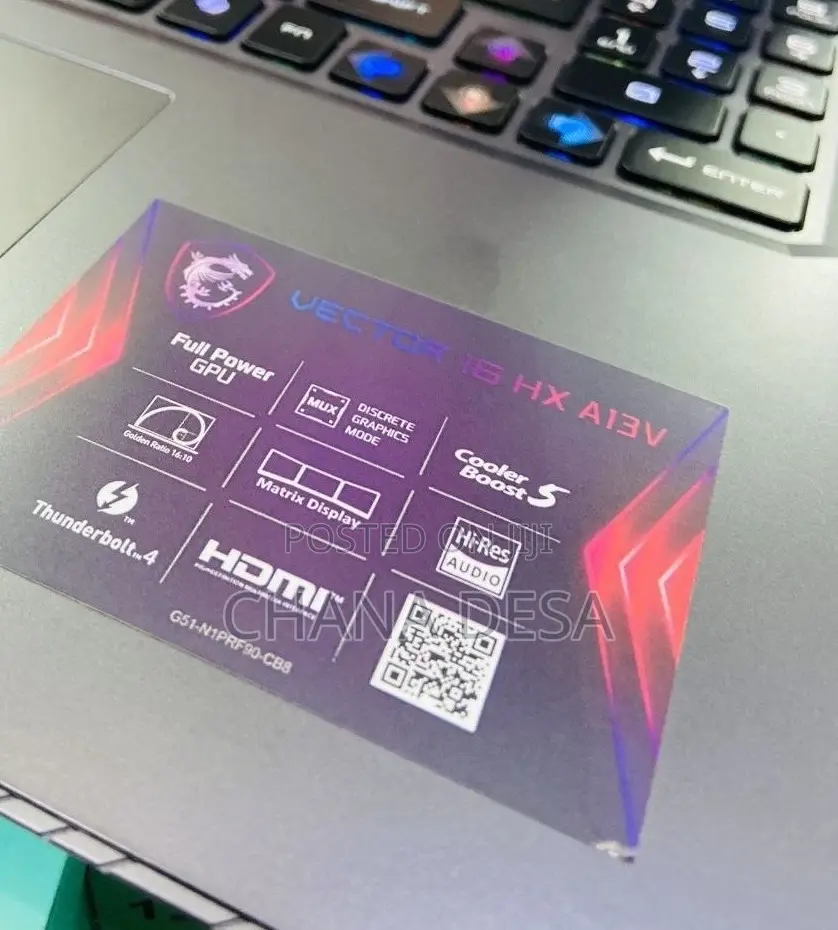 New Laptop MSI 32GB Intel Core i9 SSD 1T