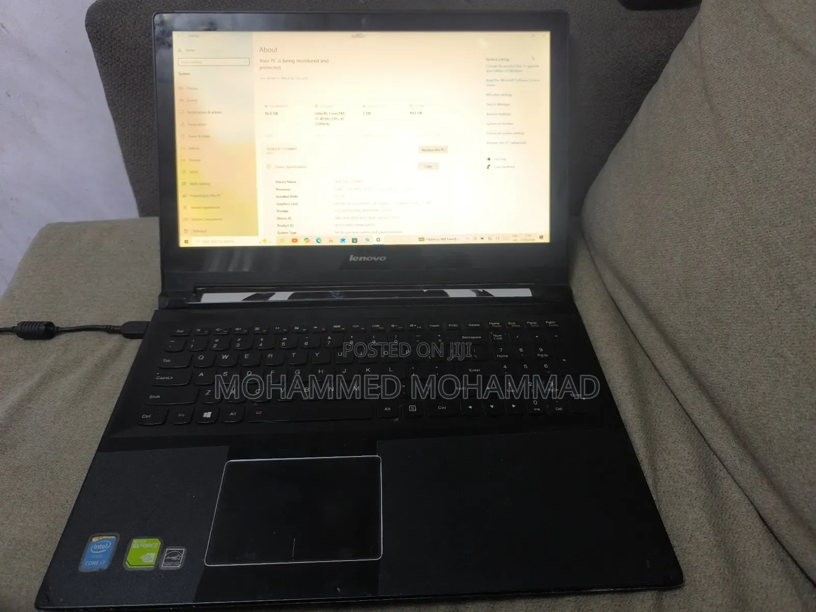 Laptop Lenovo 16GB Intel Core 7 HDD+SSD 1T