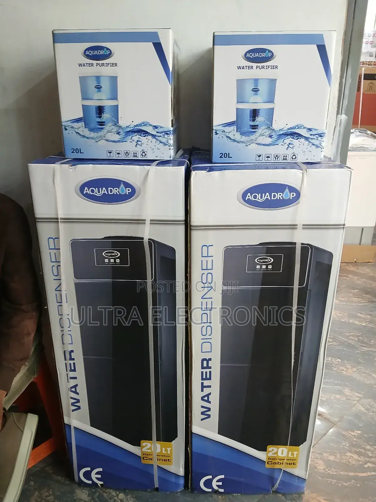 Aqua Drop Water Dispenser With A Built-in Refrigerator Cabinet