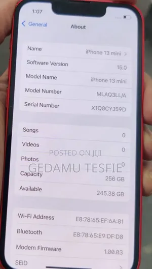 New Apple iPhone 13 256 GB Red