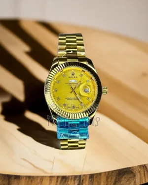 Gold Rolex Day-Date Men's Watch - Diamond Marker Dial