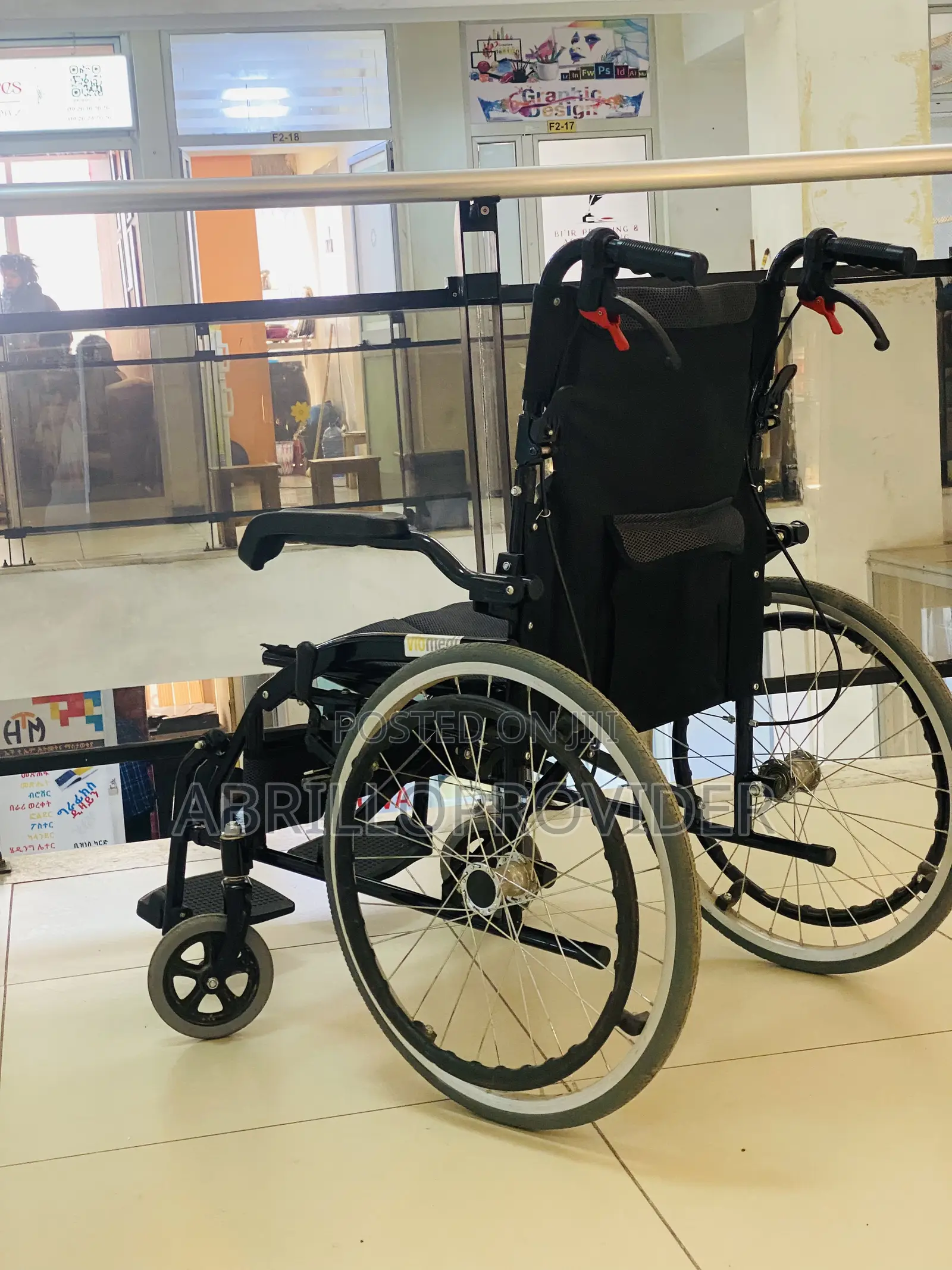 Height-adjustablewheels Walker Elderly Handicapped Foldable Walking