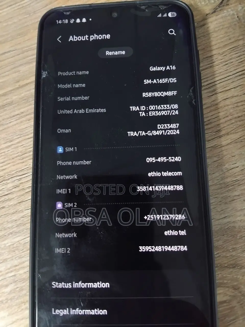 Samsung Galaxy A16 128 GB Black