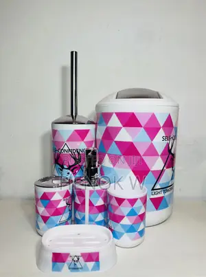 6 Pcs Bathroom Set