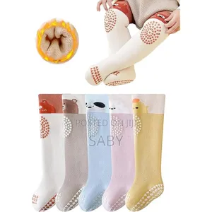 High Knee Baby Crawling Socks