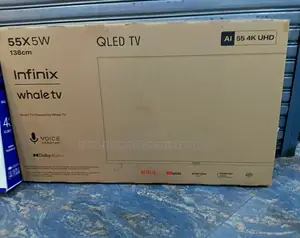 Infinix Tv 55 Inch Qled Smart Tv Uhd (Whale Tv) With Dolby Audio