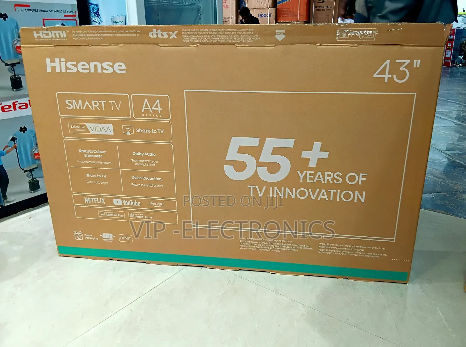 Hisense 43 Inch Smart Tv A4 Series Hd Display With Vidaa Os