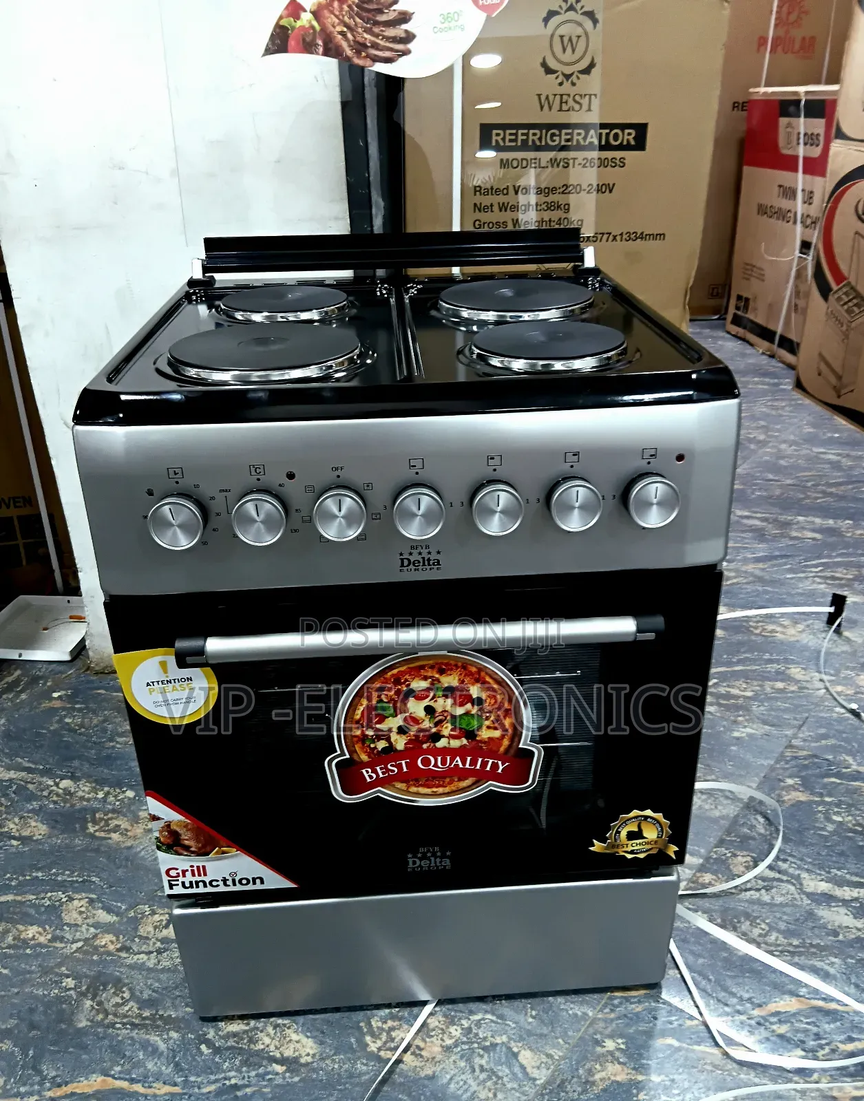 Delta Oven 60x60cm 4electric Plates Multifunction Cooker High Quality