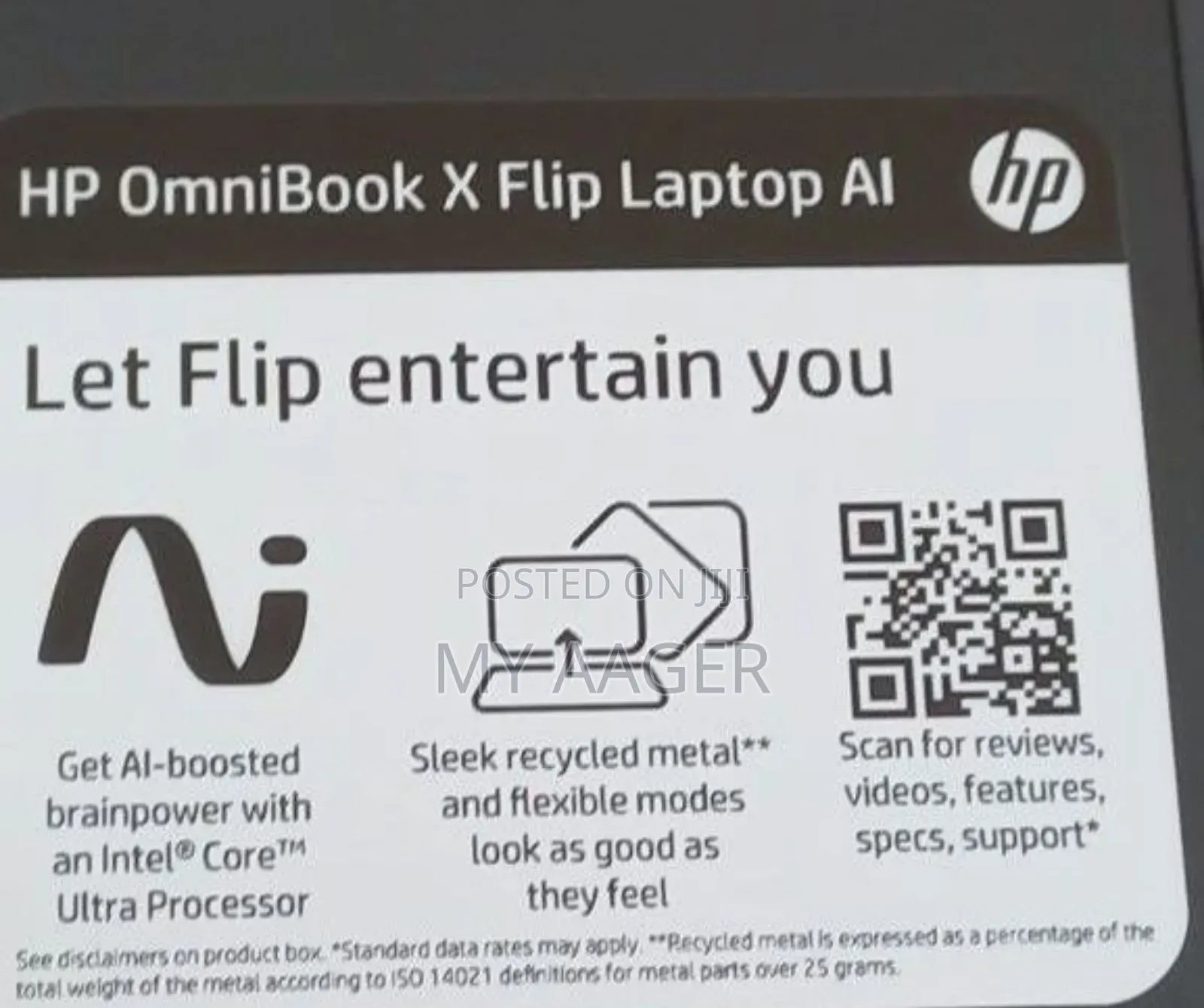 New Laptop HP OmniBook X Flip 16" 16GB Intel Core i7 SSD 1T