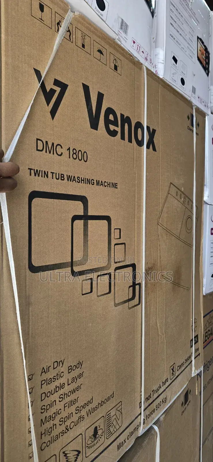 Venox DMC 18 Kg Twin Tub Washing Machine. Type: Semi-Automatic