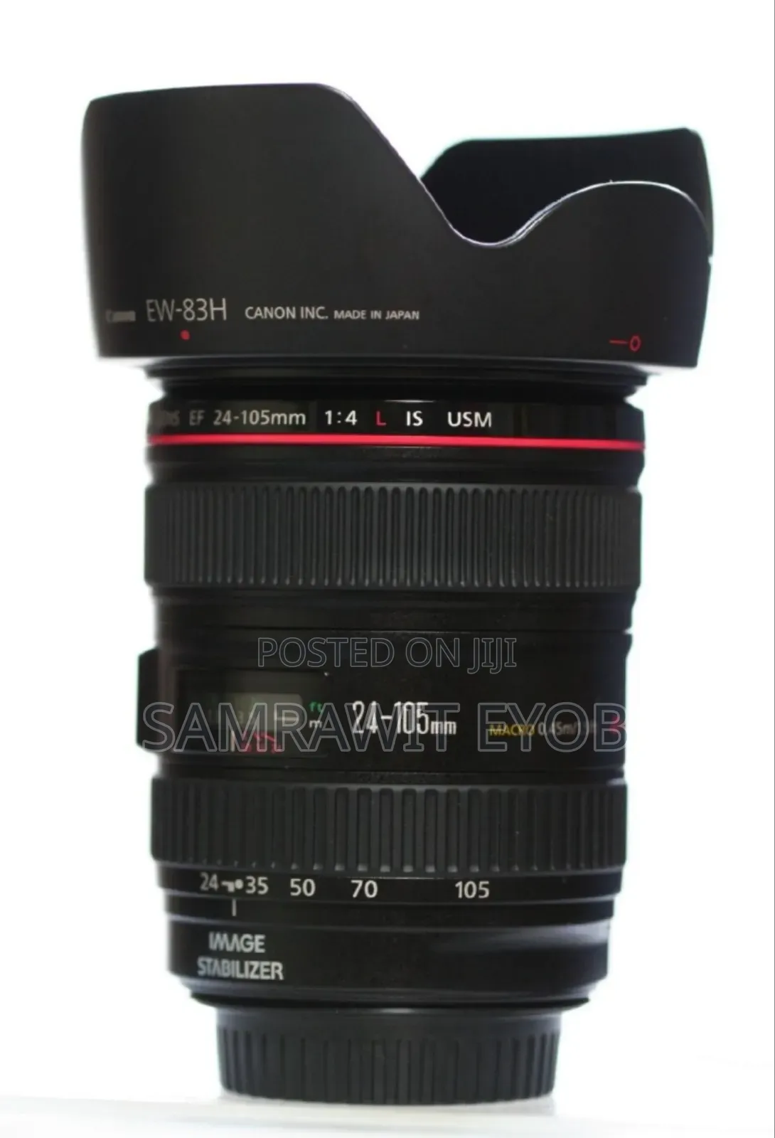 Slightly Used Canon 24–105mm L-series Lens (Red Ring)