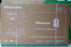 Hisense 55" Smart Tv A6 Series – Uhd | Vidaa Os Original Product