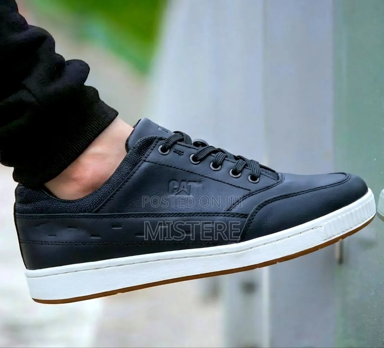 Men Shose Cat Flat Leather