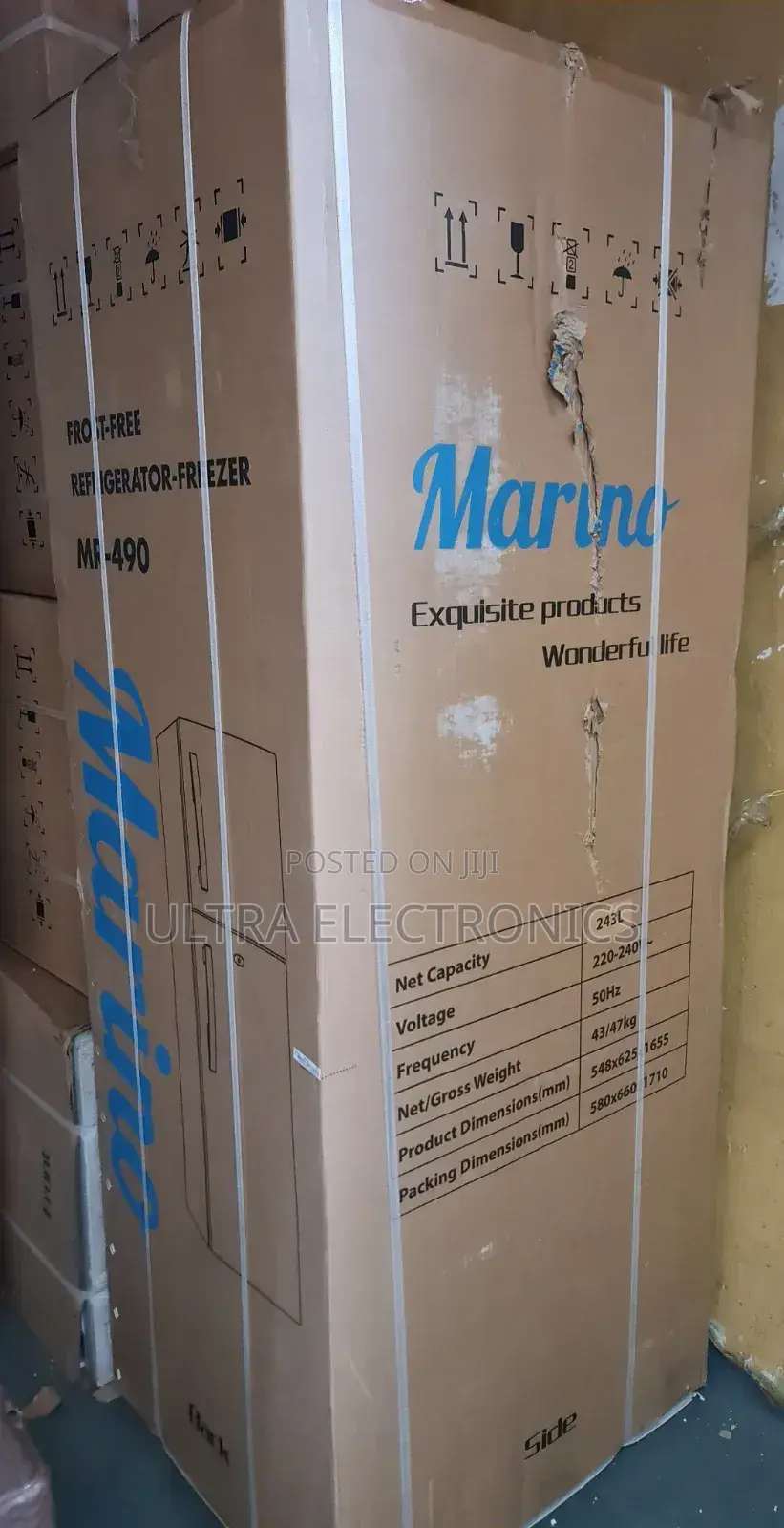 Marino Brand Refrigerator-Freezer, Specifically Model Mr-490. L