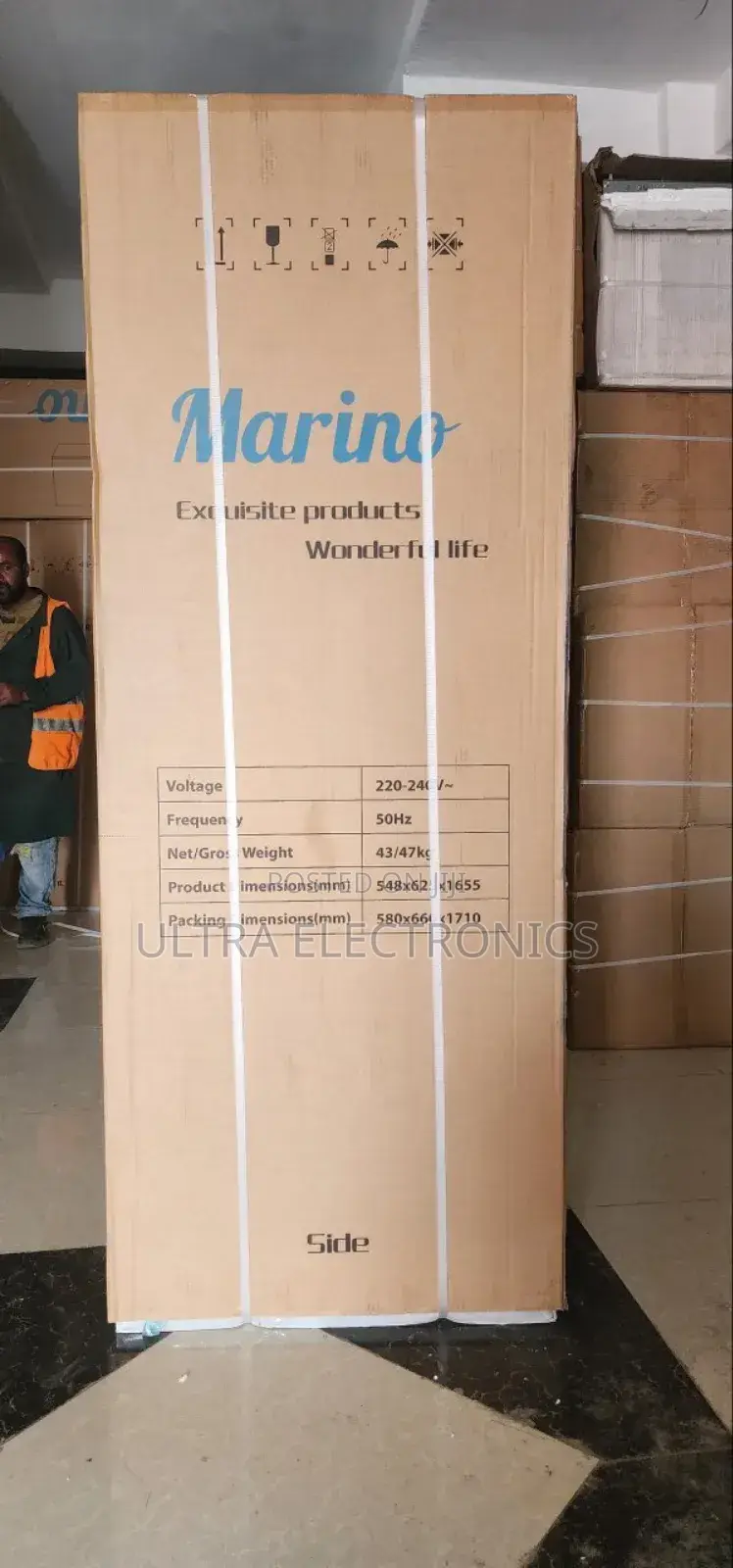 Marino Brand Refrigerator-Freezer, Specifically Model Mr-490. L