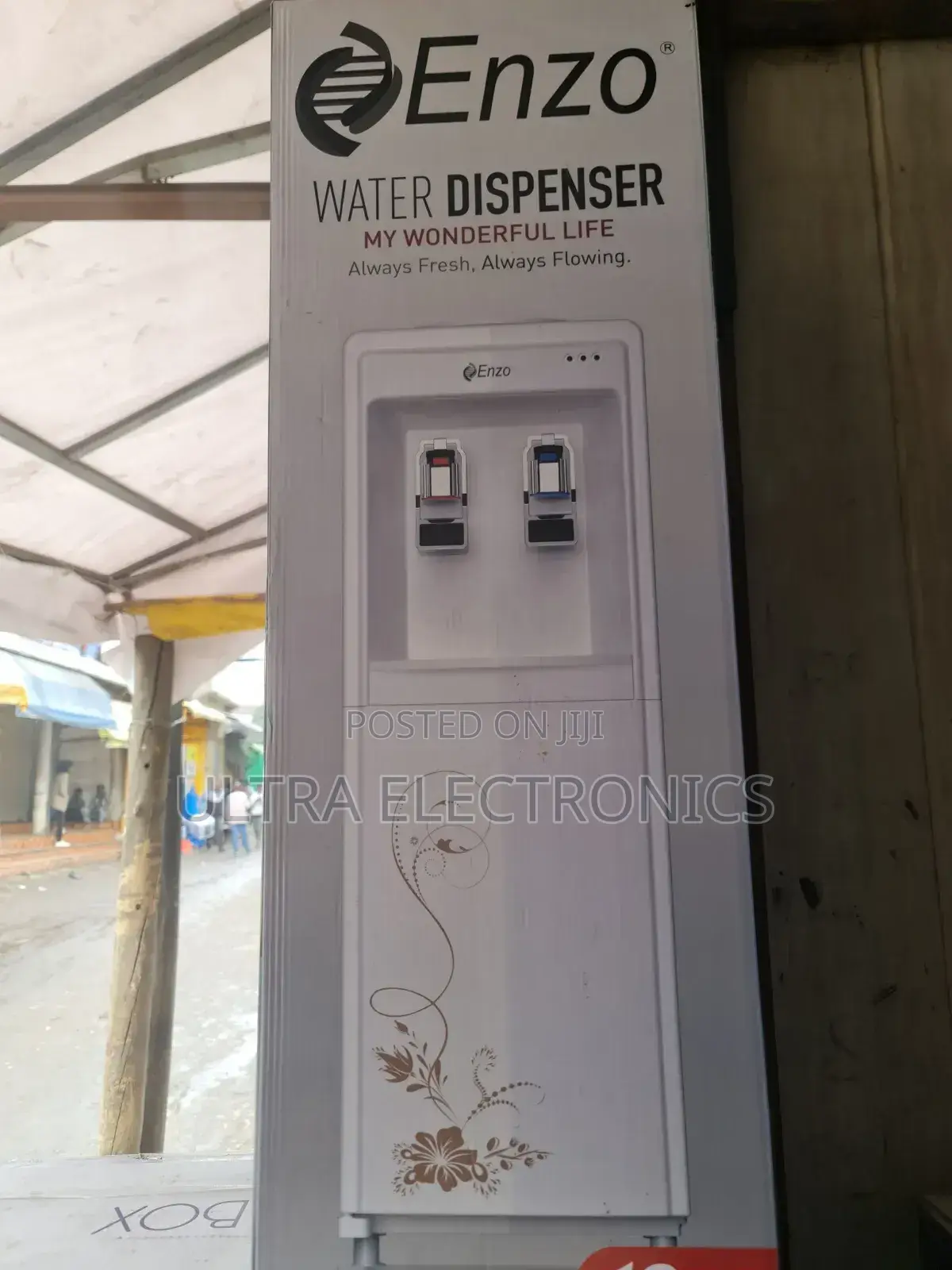 Enzo Water Dispenser Is a White, Freestanding Unit Designed
