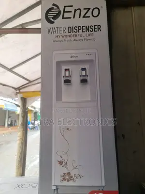 Enzo Water Dispenser Is a White, Freestanding Unit Designed