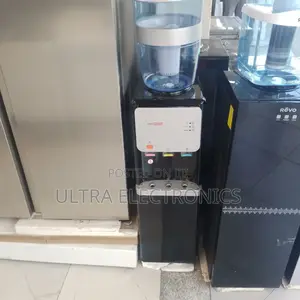 Top Media Top-Loading Water Dispenser Available in Black.