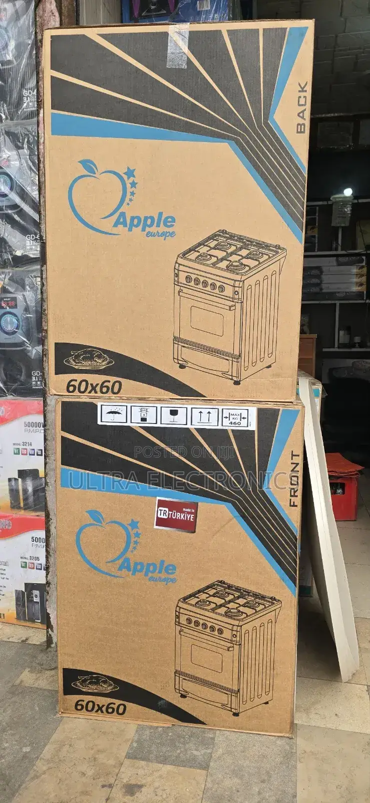 Apple 60x60 Free Standing Oven, Featuring a 60x60 Cm Cooking