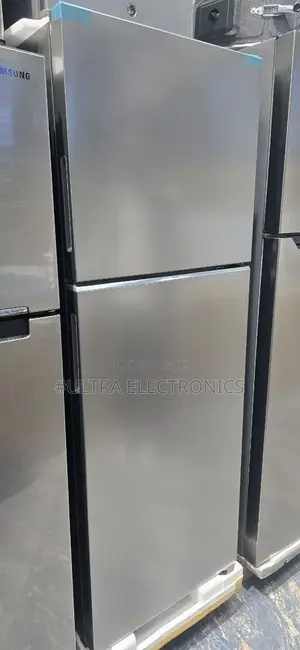 Samsung 350-Litre Top-Mount Refrigerator in a Stainless Steel Finish.