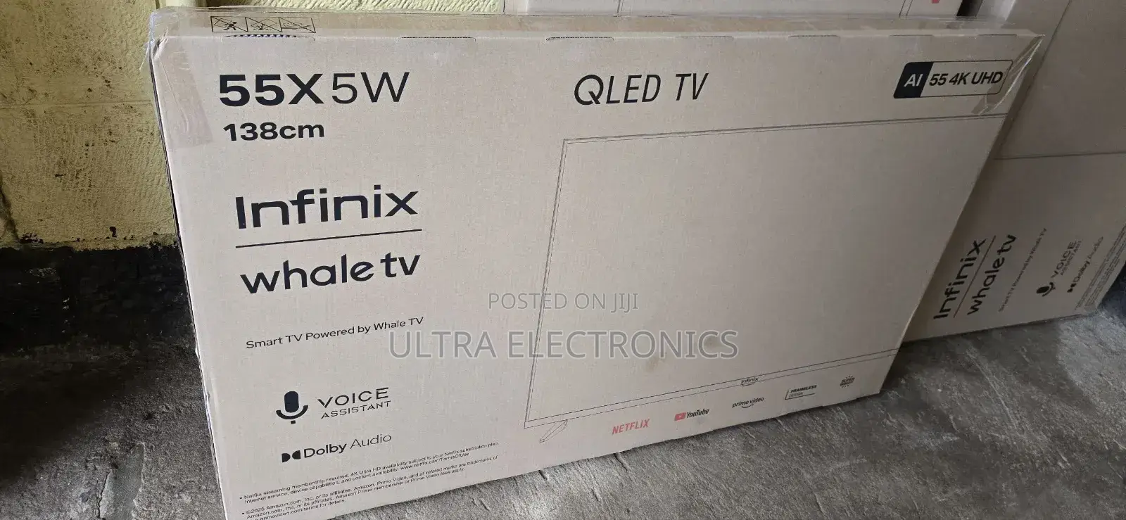 Infinix 55x5w Qled Smart Tv. It Features a 55-Inch (138cm) Ultra Hd