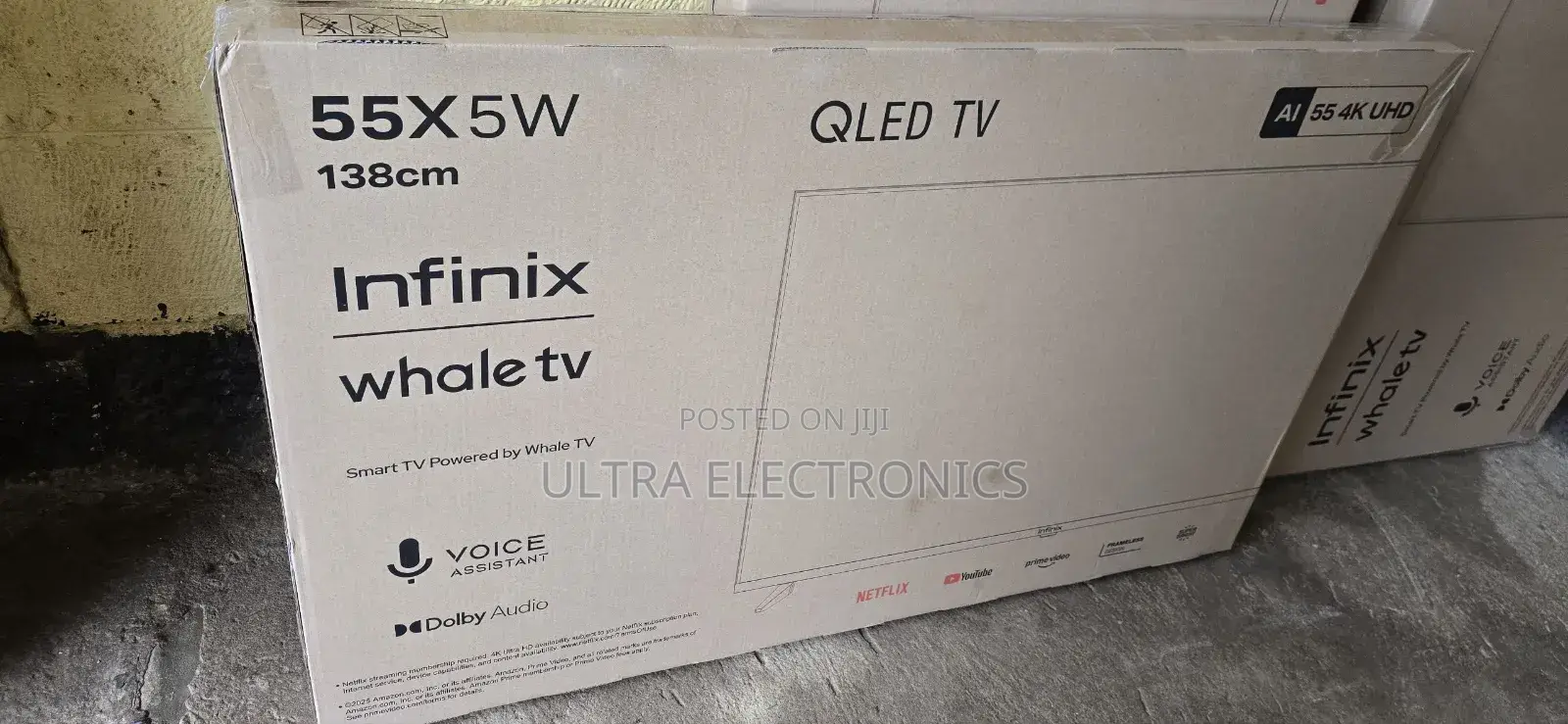Infinix 55x5w Qled Smart Tv. It Features a 55-Inch (138cm) Ultra Hd