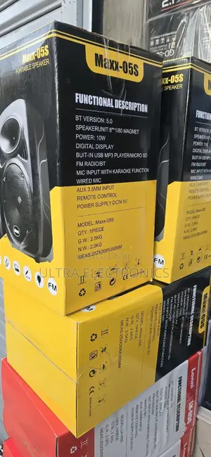 Maxx-05s Portable Speaker System. Key Features and Specifications