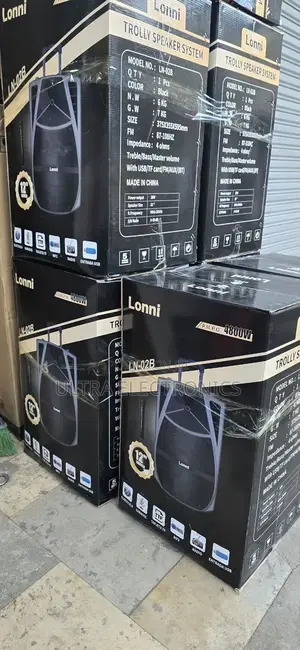 Speaker Lonni Trolley Speaker System, Specifically Model Ln-02b.