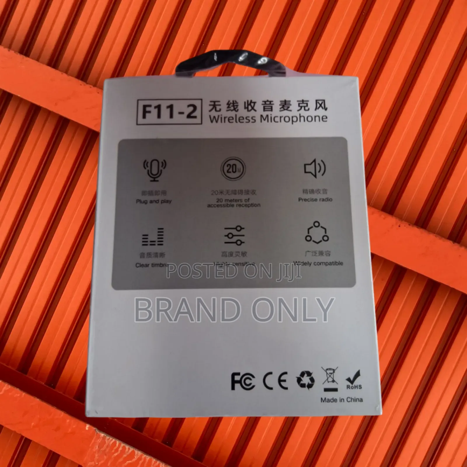 High-Quality Audio: F11-2 Wireless Mic
