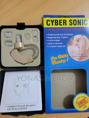 Hearing Aid顧汉behind-the-Ear, Beige, Easy to Hide, Long Battery Life