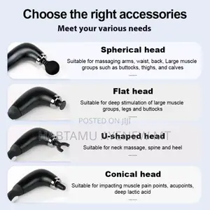 ለወላጅዎ የሚሰጡት ልዩ ስጦታ Massagehammer Gun Withhandle 4 በ1ማሳጅ ገን ባለ እጄታው