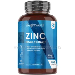 Zinc Bisglycinate 50mg , 400 Tablets