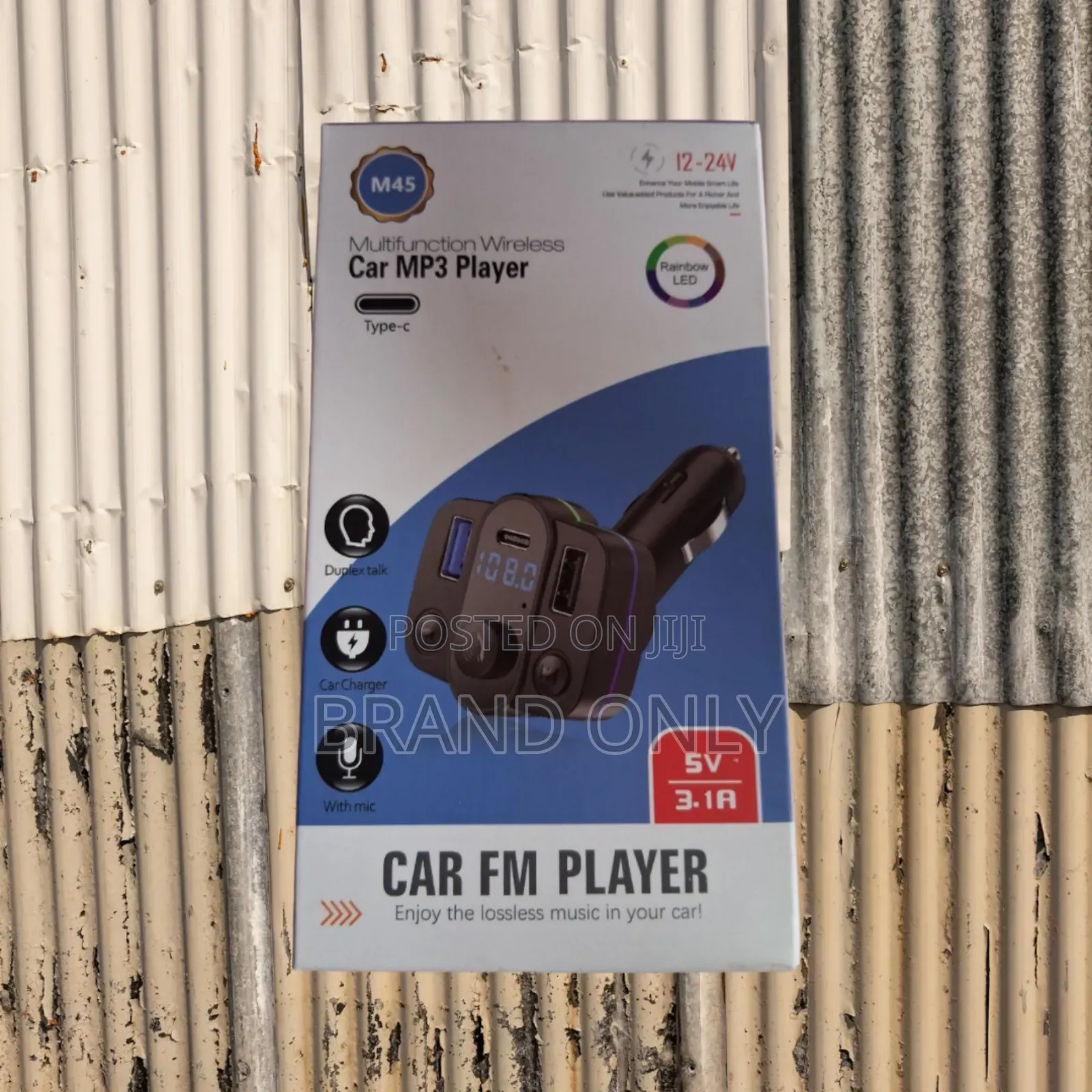M45 Car Charger: Bluetooth Music 3.1a Usb