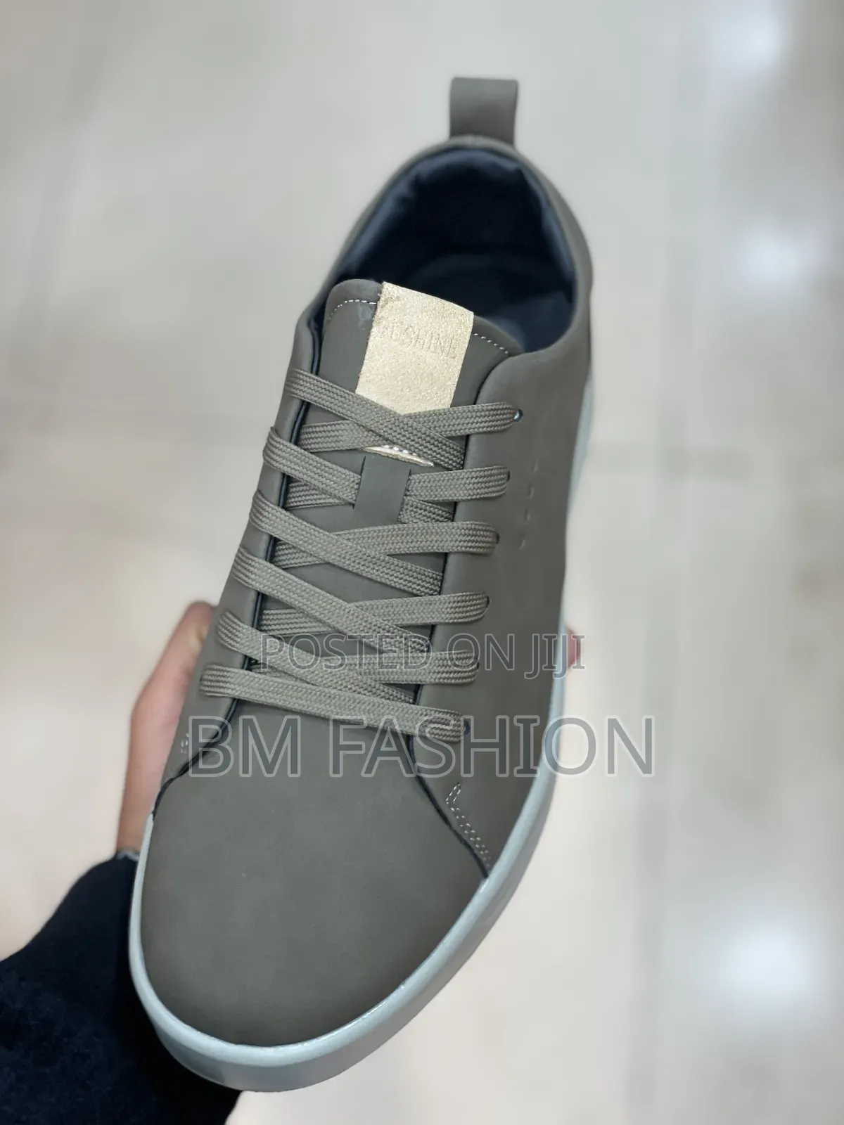 Proshine Olive Green Low-Top Sneakers - Perfect for Casual Looks