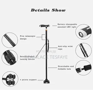 Telescopic Elderly Crutch