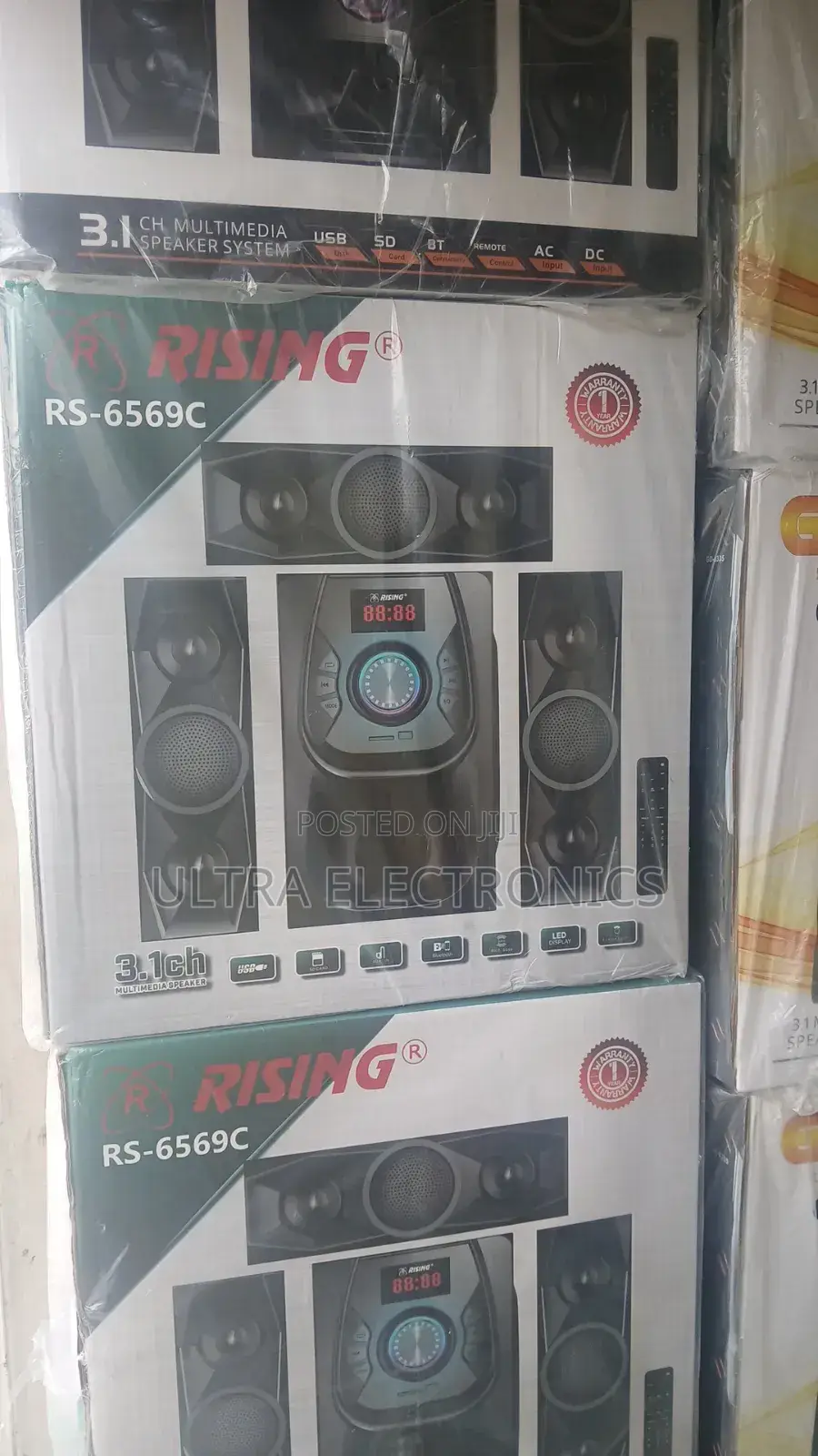 Rising Rs-6569c 3.1 Channel Multimedia Speaker System, Available