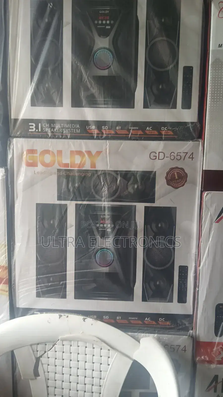 Goldy 3.1 Channel Multimedia Speaker System, Model Gd-6574.