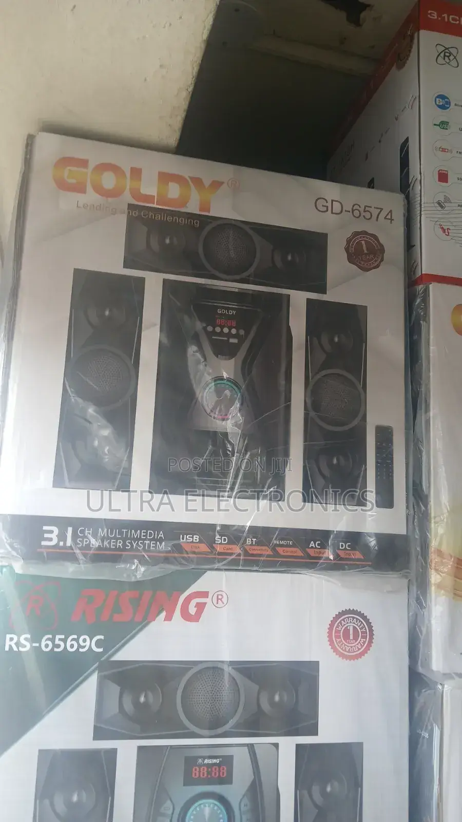 Goldy 3.1 Channel Multimedia Speaker System, Model Gd-6574.