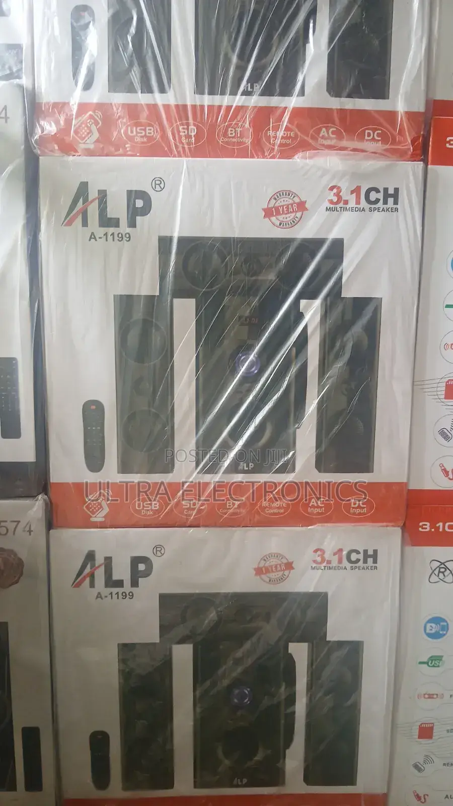 Speaker Alp a-1199 3.1 Channel Multimedia Speaker System.Connectivity: