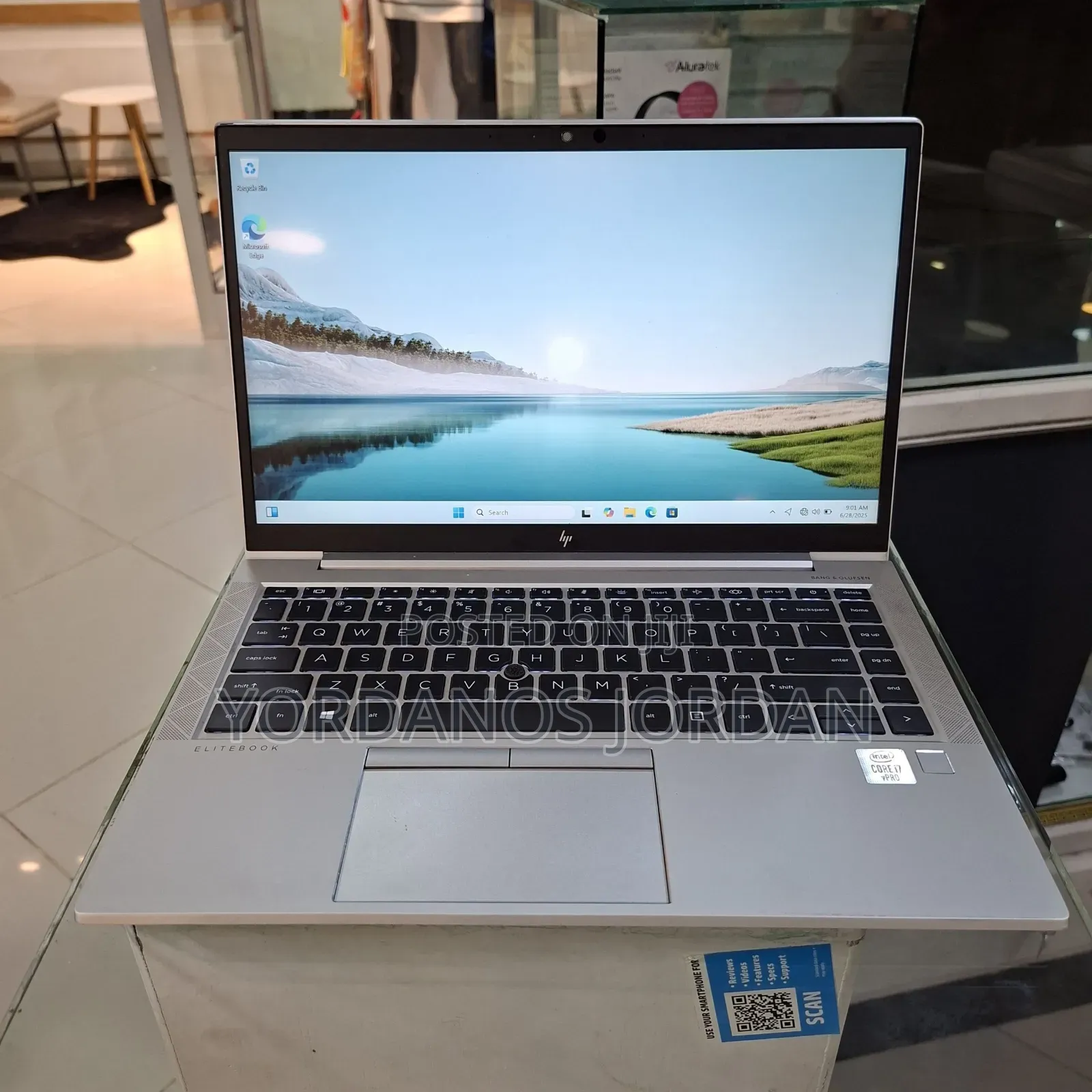 New Laptop HP EliteBook 840 G7 16GB Intel Core i7 SSD 256GB