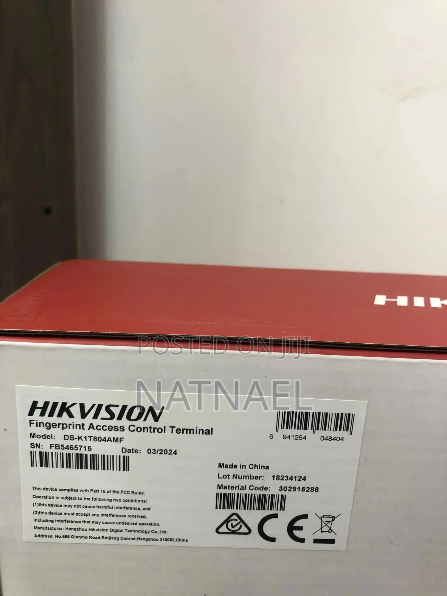 Hikvision Fingerprint Access Control Terminal