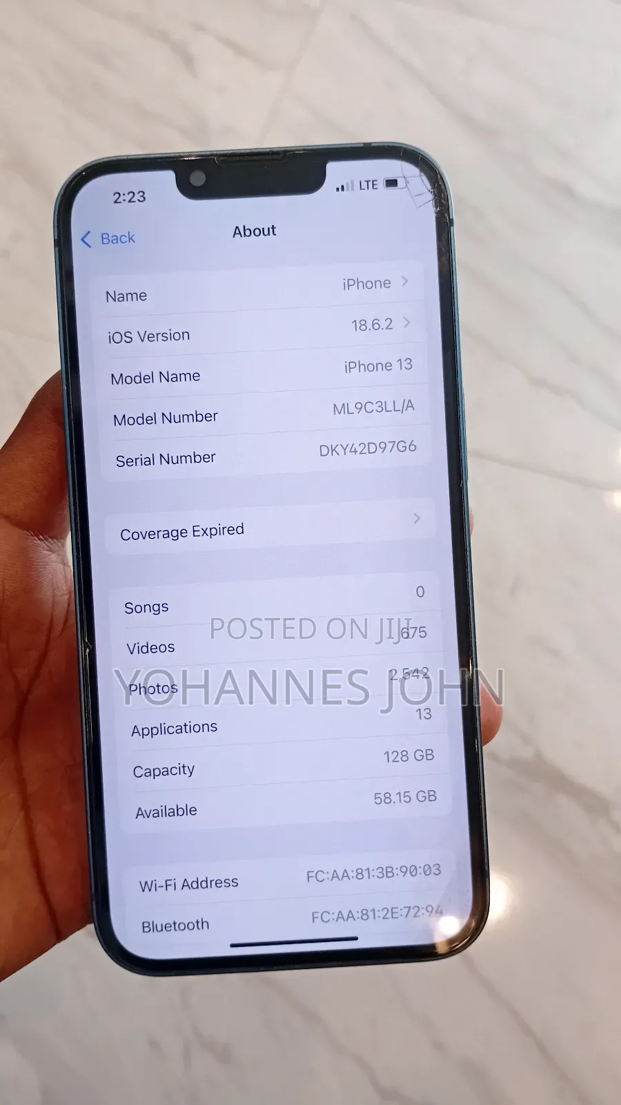 New Apple iPhone 13 128 GB Blue