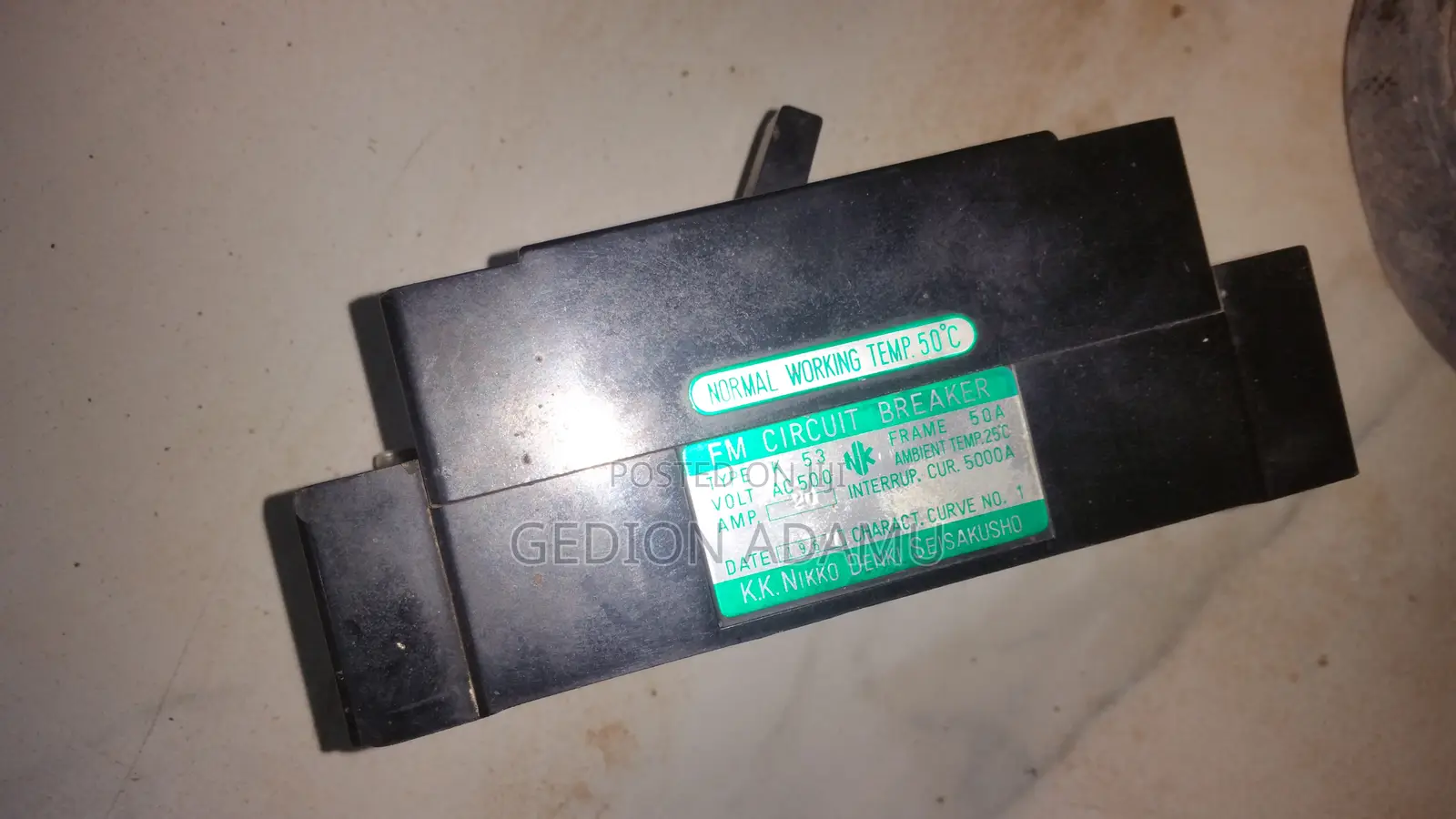 K.K Nikko Denki Fm Circuit Breaker