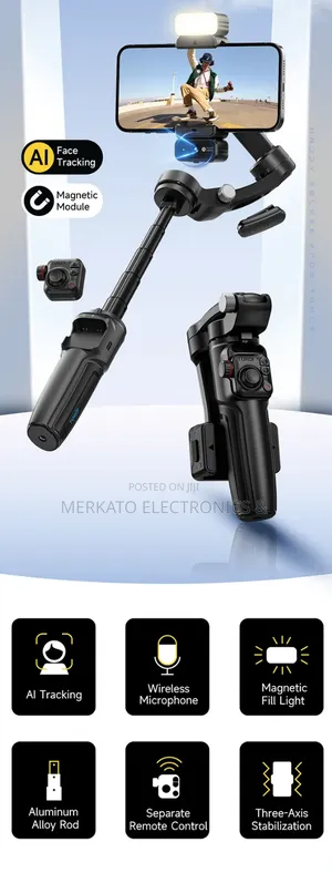 M06 3 Axis Gimbal | Ai Face Tracking Stabilizer