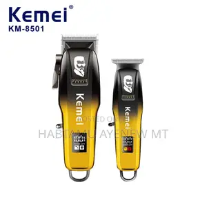 2 በ 1 ኬሚ የፀጉር ማስተካከያ 2 in 1 Kemei Hair Trimmer