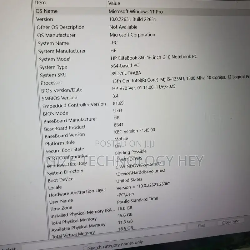 New Laptop HP EliteBook 860 G10 16GB Intel Core i5 SSD 512GB