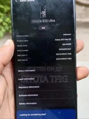Samsung Galaxy S20 Ultra 5G 128 GB Black